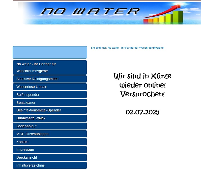 Wir sind in Kürze wieder online